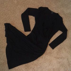 Black wrap dress